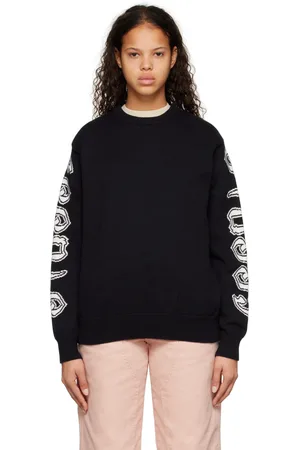 STUSSY Black Intarsia Sweater
