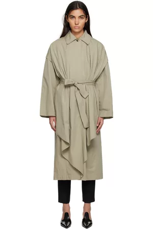 Totême Beige Layered Trench Coat