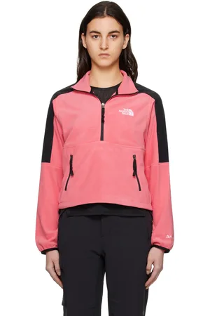 The North Face Pink & Black Half-Zip Sweater