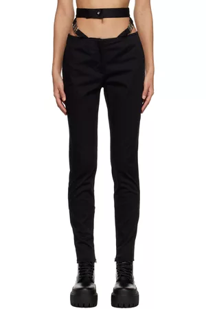 Dolce & Gabbana Women Pants - Black Belted Trousers