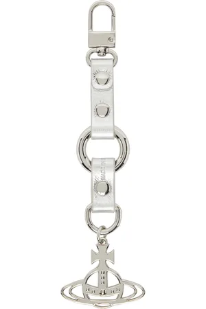 Vivienne Westwood Silver Crinkle Keychain