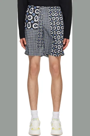 Msgm Black Paisley Shorts