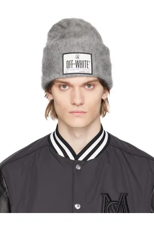 OFF-WHITE Gray Patch Beanie