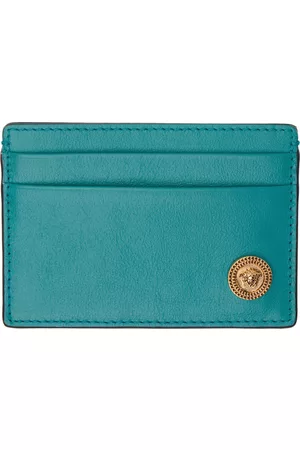 VERSACE Green Medusa Biggie Card Holder