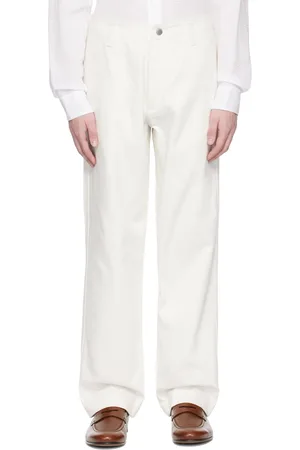 Emporio Armani White Bull Trousers