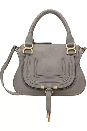 Chloé Taupe Small Marcie Double Carry Bag