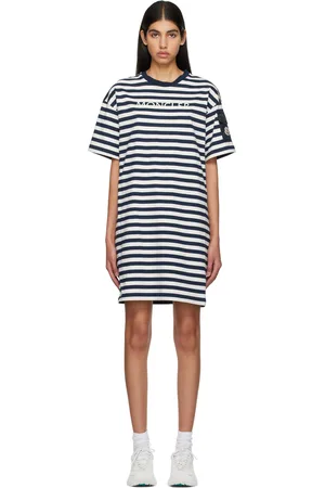 Moncler Navy & White Stripe Minidress