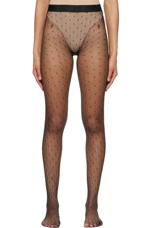 Wolford Black Dot Net Tights