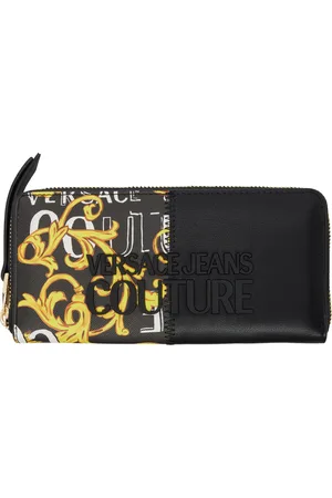 VERSACE Black Logo Couture Wallet