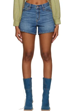 Levi's Navy 80's Mom Denim Shorts