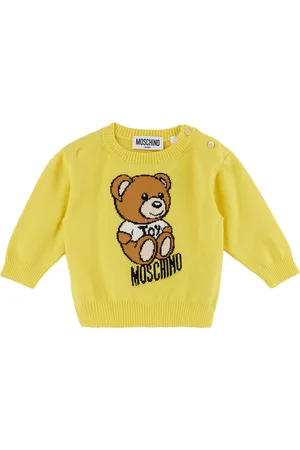 Moschino Baby Yellow Teddy Bear Sweater