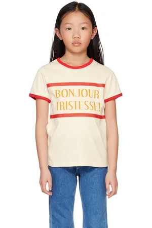 Mini Rodini Kids Off-White 'Bonjour Tristesse' T-Shirt