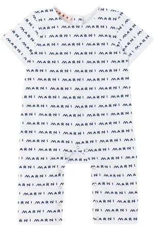 Marni Baby White Printed Jumpsuit