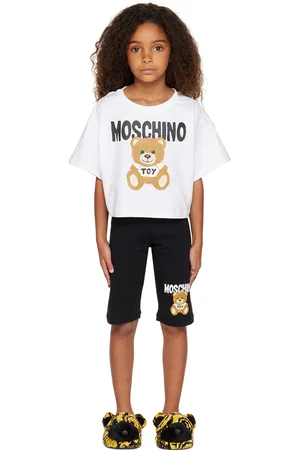 Moschino Kids Black & White Teddy Bear T-Shirt & Shorts Set