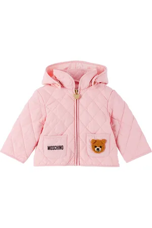 Moschino Baby Pink Detachable Hood Jacket