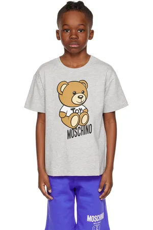 Moschino Kids Gray Teddy Bear T-Shirt