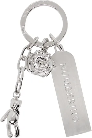 númbering Silver #A13 Keychain