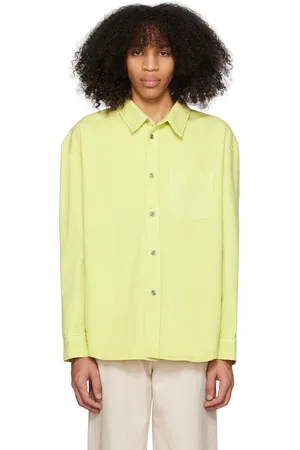 Green best sale jeans shirt