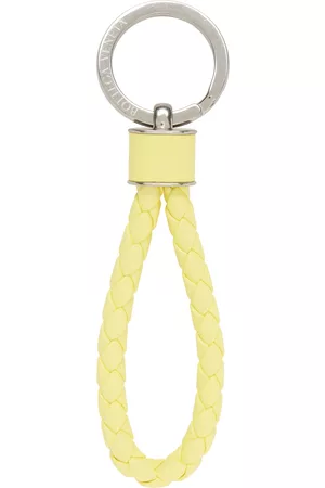 Bottega Veneta Yellow Intreccio Key Ring