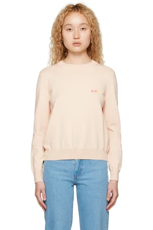 A.P.C. Pink Embroidered Sweater