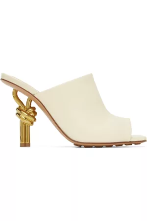 Bottega Veneta Off-White Knot Mules