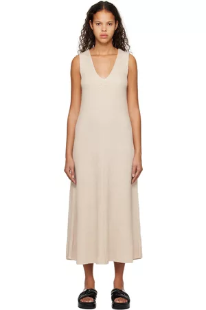 Joseph Women Dresses - Beige Cotton Mid-Length Dress