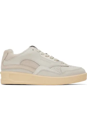 Jil Sander Off-White Perforated Sneakers