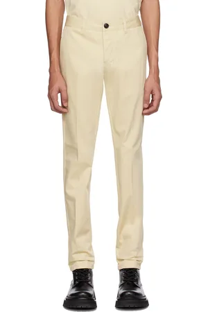 Ami Off-White Straight-Fit Trousers