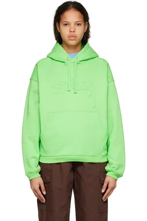 STUSSY Green Oversized Hoodie