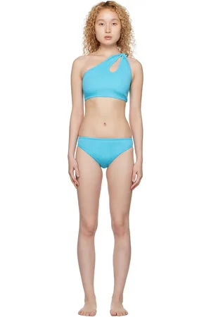 Bottega Veneta Blue Cutout Bikini