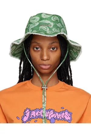 Jacquemus Green Le Raphia 'Le Bob Artichaut' Bucket Hat
