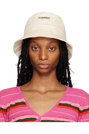 Jacquemus Off-White Le Raphia 'Le Bob Gadjo' Bucket Hat