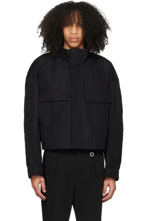 WOOYOUNGMI Black Press-Stud Jacket