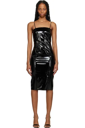 Wolford Black Paneled Midi Dress