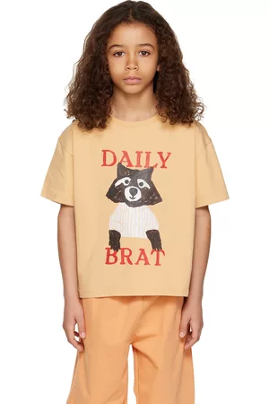 Daily Brat Kids Tan Smizing Racoon T-Shirt