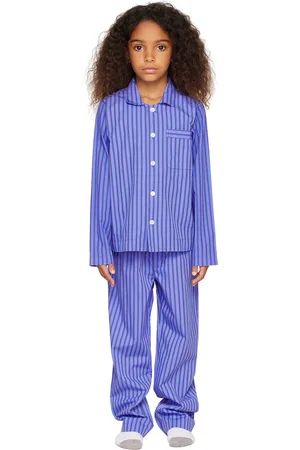 Tekla Kids Blue Pyjama Set