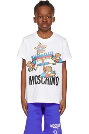 Moschino Kids White Printed T-Shirt