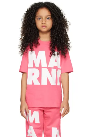 Marni Kids Pink Glittered T-Shirt