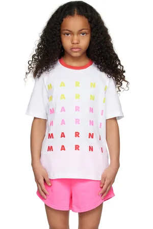 Marni Kids White Printed T-Shirt