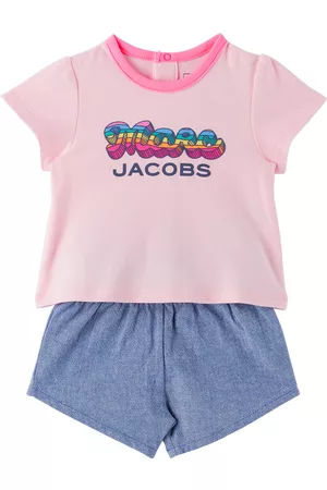 Marc Jacobs Baby Pink & Blue T-Shirt & Shorts Set