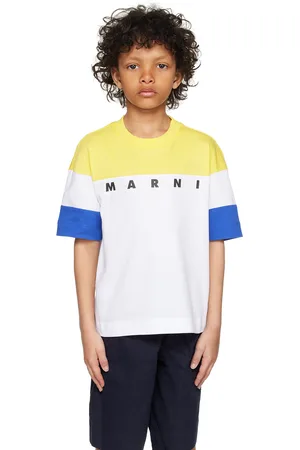 Marni Kids White Paneled T-Shirt