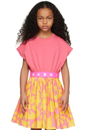 Marni Kids Pink Cap Sleeve T-Shirt