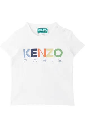 Kenzo Baby White Paris Printed T-Shirt