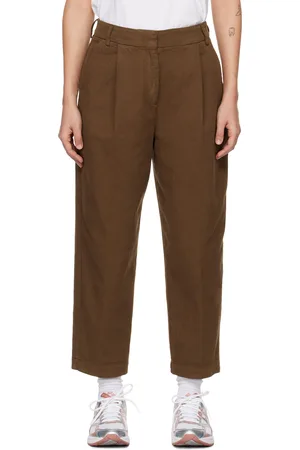 YMC Women Pants - Brown Market Trousers