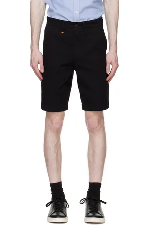 HUGO BOSS Black Tapered-Fit Shorts
