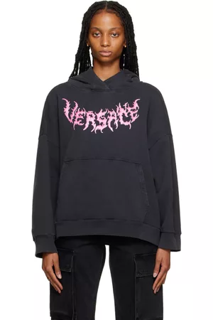 VERSACE Black Oversized Hoodie