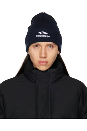 Balenciaga Men Beanies - Navy 3B Sports Icon Beanie