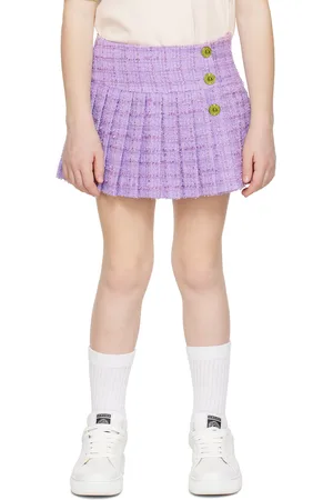 VERSACE Girls Skirts - Kids Purple Medusa Skirt