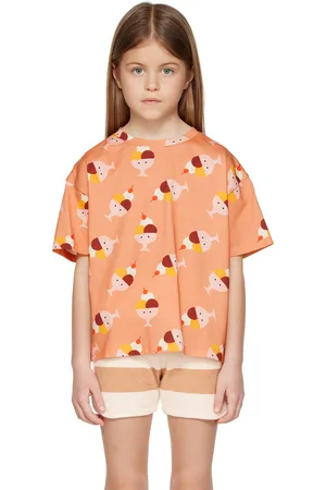 Daily Brat T-shirts - Kids Orange Happy Ice T-Shirt