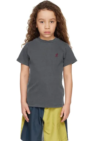 Gramicci Kids T-shirts - Kids Blue One Point T-Shirt